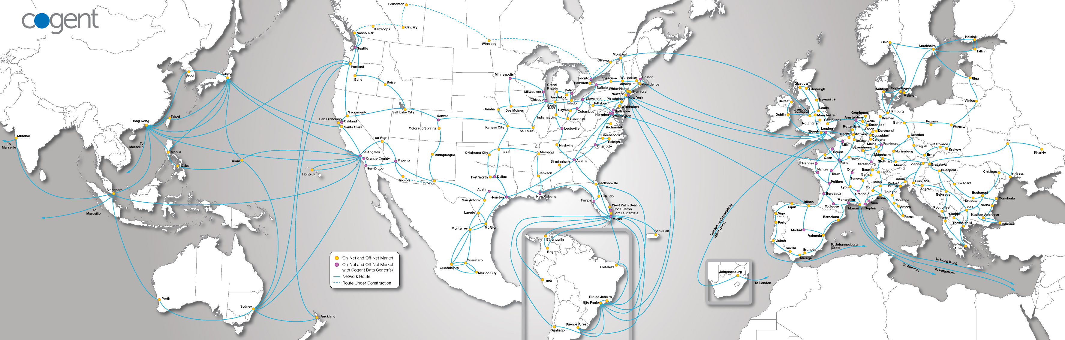 Cogent Network Map